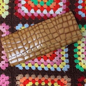 Vintage BCBG MaxAzria Crocodile Clutch